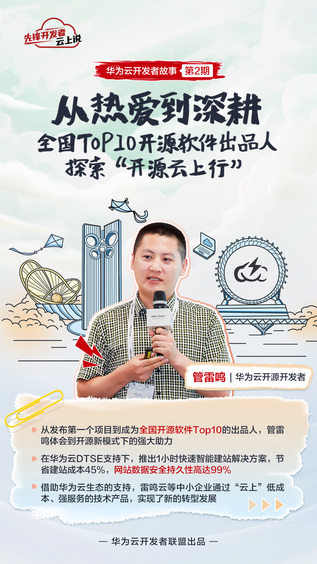 华为云来当地采访